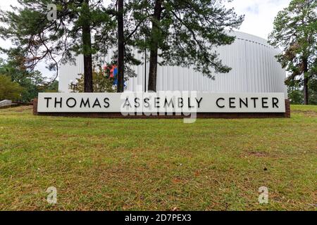 Ruston, LA / USA - 10 ottobre 2020: Thomas Assembly Center nel campus della Louisiana Tech Foto Stock