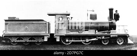 Cape Government Railways 3a classe 4-4-0 di 1883 no M80; più tardi 180 (quattro-Coupled Joy) ca. 1883 Foto Stock