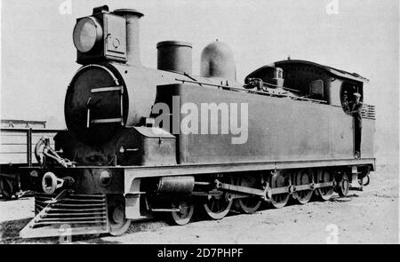 Storia del Sud Africa: CSAR Classe e 4-10-2T; ex Ferrovie militari imperiali Tenwheeler ca. 1902 Foto Stock
