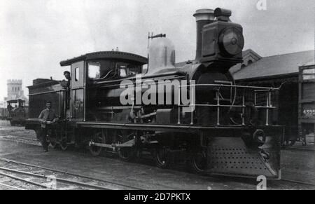 Ferrovie del Governo del Capo 3a Classe 4-4-0 del 1883 n. 87 (gioia a quattro accoppiate) ca. 1883 Foto Stock