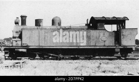 Sud Africa Storia: Ex Imperial Military Railway Reid Ten-Wheeler 245 (4-10-2T)ex Ferrovie Sud Africa Centrale Classe e 245 (4-8-2T)Ferrovie Sud africane Classe H1 225 (4-8-2T) ca. 1912 Foto Stock