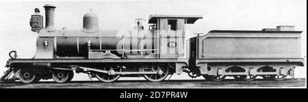 Ferrovie del Governo del Capo 3a Classe 4-4-0 del 1889 n. 96 ca. 1890 Foto Stock