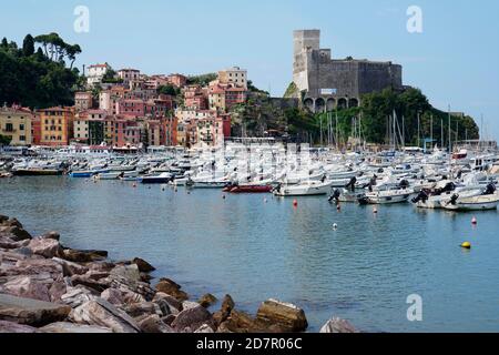 Lerici sul Golfo di la Spezia, Liguria, Italie, Lerici, Liguria, Italia Foto Stock