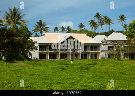 Abbandonato Sheraton Hotel, Rarotonga, Cook Islands, Sud Pacifico Foto Stock