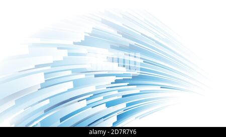 Tecnologia astratta blu e bianco digitale futuristico hi-tech. Movimento ad alta velocità e linee. Illustrazione vettoriale Illustrazione Vettoriale