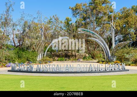 Ingresso al Giardino Botanico dell'Australia Occidentale a Kings Park, Perth, Australia Occidentale, Australia Foto Stock