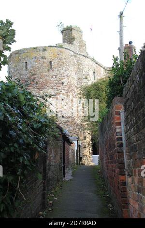 L'ingresso Landgate a Rye in East Sussex, costruito nel 1300 come parte del cinque porto muro di difesa Foto Stock