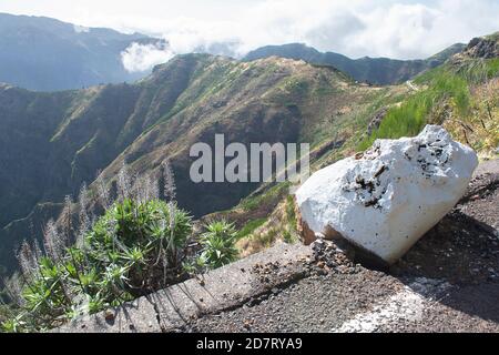 Escursioni sull'altopiano di Paul da Serra, Madeira. Portogallo Foto Stock