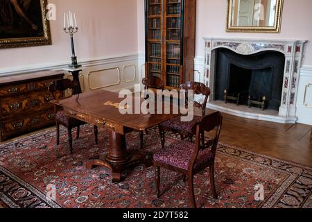 Walbrzych, Polonia - 18 luglio 2020: Castello di Ksiaz, Ufficio del Principe Foto Stock