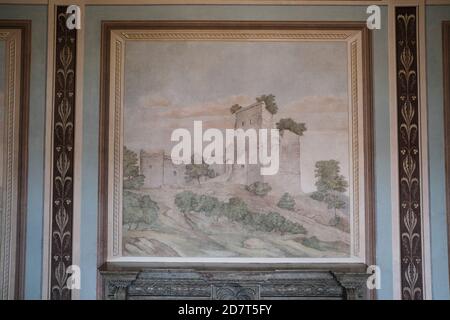 Walbrzych, Polonia - 18 luglio 2020: Castello di Ksiaz, la stanza di Grodziec Foto Stock