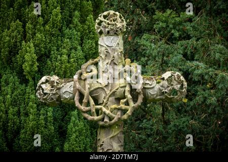 Tomba di Guglielmo Olanda nella chiesa di St Mary, Huntingfield, Suffolk, Regno Unito Foto Stock