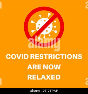 Immagine vettoriale dei livelli di avviso del coronavirus Illustrazione Vettoriale