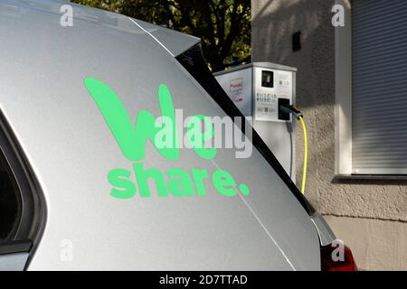 WeShare – Condivisione di auto elettriche da Volkswagen Foto Stock