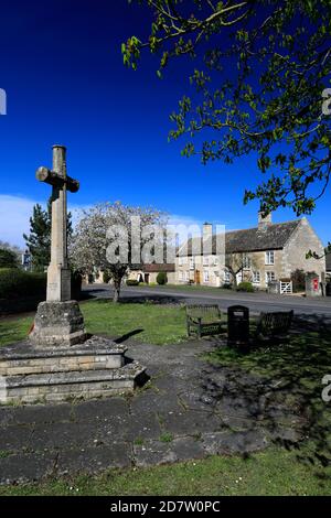 Estate; The Green Man Pub; Marholm Village Green; Peterborough; Cambridgeshire; Inghilterra; UK Foto Stock