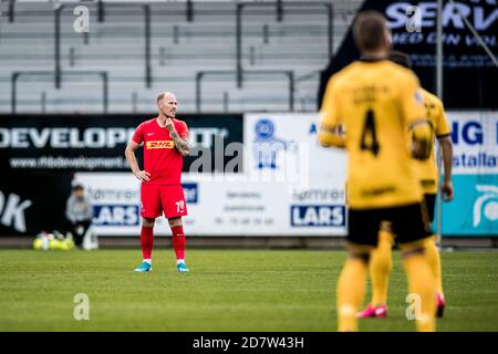 Horsens, Danimarca. 25 Ott 2020. Mikkel Rygaard (7) del FC Nordsjaelland visto durante il 3F Superliga match tra AC Horsens e FC Nordsjaelland alla Casa Arena di Horsens. (Photo Credit: Gonzales Photo/Alamy Live News Foto Stock