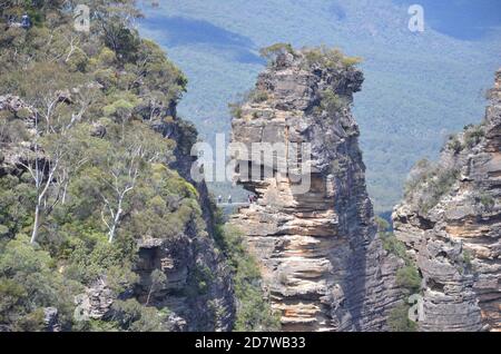 The Three Sisters, Blue Mountains, NSW Foto Stock