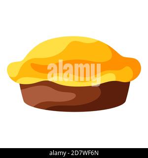 Felice ringraziamento illustrazione della Turchia torta. Illustrazione Vettoriale