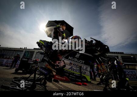 Gare al Gran Premio della MotoGP Liqui Moly di Teruel al circuito di Alcañiz MotorLand. 25 ottobre 2020 Carreras del Gran Premio Liqui Moly de Teruel de MotoGP en el circuito de Alcañiz o MotorLand Aragon. 25 de Octubre de 2020 POOL/ MotoGP.com/Cordon Rassegna stampa: CORDON PRESS/Alamy Live News Foto Stock