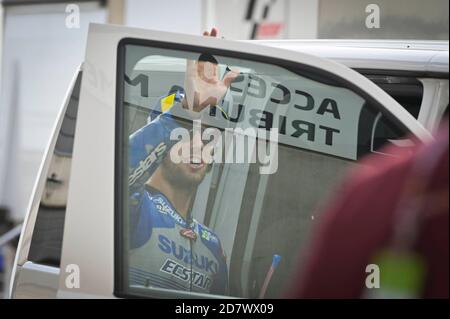 Gare al Gran Premio della MotoGP Liqui Moly di Teruel al circuito di Alcañiz MotorLand. 25 ottobre 2020 Carreras del Gran Premio Liqui Moly de Teruel de MotoGP en el circuito de Alcañiz o MotorLand Aragon. 25 de Octubre de 2020 POOL/ MotoGP.com/Cordon Rassegna stampa: CORDON PRESS/Alamy Live News Foto Stock