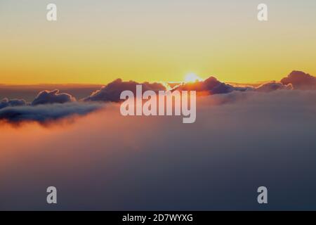 Monte Haleakala Alba a Maui, Hawaii-USA Foto Stock