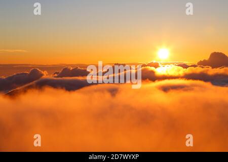 Monte Haleakala Alba a Maui, Hawaii-USA Foto Stock