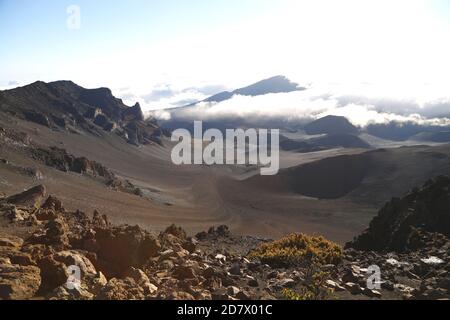 L'alba del cratere di Haleakala a Maui, Hawaii-USA Foto Stock