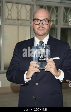 Londra, Regno Unito. 24 Ott 2020. Jonathan Sothcott, Virtual Awards for SME News, Greater London Enterprise Awards, premia Shogun Films, Best Emerging Independent Film Production UK award. Millennium Hotel Kensington. Terry Scott/SPP Credit: SPP Sport Press Photo. /Alamy Live News Foto Stock