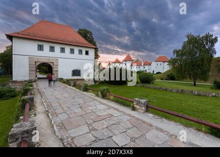 Centro storico castello di Varazdin, Croazia Foto Stock