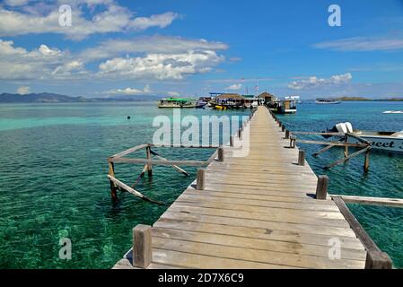 Preso @isola di Kanawa, Parco Nazionale di Komodo Foto Stock