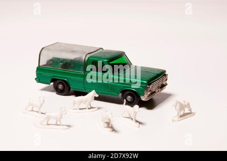 Matchbox cane camion per allevamento Foto Stock