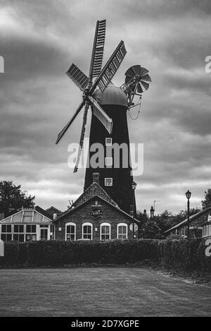 Waltham Windmill, North East Lincolnshire Foto Stock