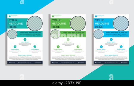 Modello Vector Design per brochure, rapporto annuale, Rivista, Poster, Presentazione aziendale, volantino, Illustrazione in formato A4 Illustrazione Vettoriale