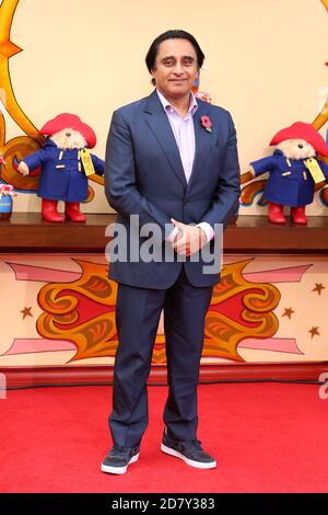 Sanjeev Bhaskar partecipa alla prima 'Paddington 2' alla BFI Southbank il 5 novembre 2017 a Londra, Inghilterra. Foto Stock