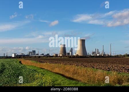 Saltend Chemical works, near Paull, East Yorkshire, Humberside, England UK Foto Stock