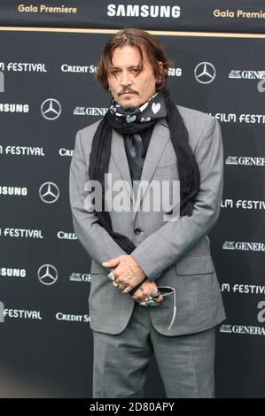 Johnny Depp partecipa al 'Crock of Gold: A pochi round con Shane McGowan' in anteprima durante il 16° Festival del Cinema di Zurigo a Kino corso il 02 ottobre 2020 a Zurigo, Svizzera. Foto Stock