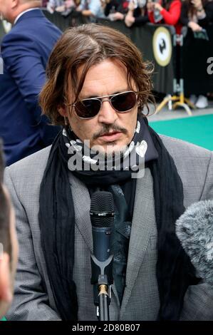 Johnny Depp partecipa al 'Crock of Gold: A pochi round con Shane McGowan' in anteprima durante il 16° Festival del Cinema di Zurigo a Kino corso il 02 ottobre 2020 a Zurigo, Svizzera. Foto Stock