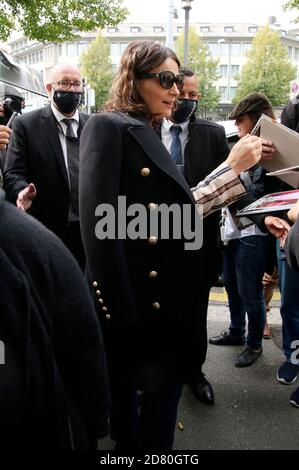 Juliette Binoche arriva al Master ZFF durante il 16° Festival del Cinema di Zurigo 2020 a Filmpodio il 1° ottobre 2020 a Zurigo, Svizzera Foto Stock