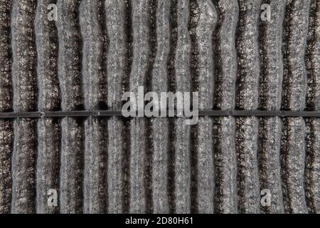 Un filtro per aria in particelle è un dispositivo composto da materiali fibrosi o porosi che rimuove particelle solide come polvere, polline, muffa e batteri. Foto Stock