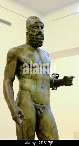 Italia Calabria - Reggio calabria - Museo Archeologico Nazionale - Bronzi di Riace - Bronzo di Riace B Foto Stock