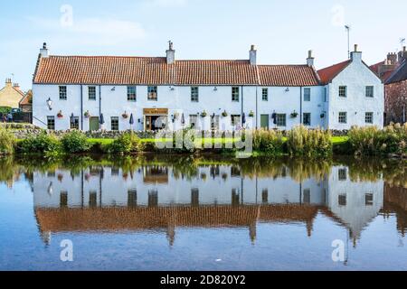 Il Waterside Bistro sul fiume Tyne a Haddington, East Lothian, Scozia, Regno Unito Foto Stock