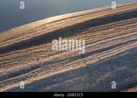 Soudium solfato come fenomeno naturale in Efecuen, provincia di Buenos Aires, Argentina Foto Stock