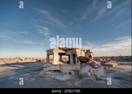 Soudium solfato come fenomeno naturale in Efecuen. Apocalisse Foto Stock