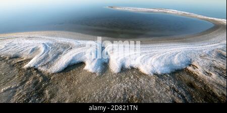 Soudium solfato come fenomeno naturale in Efecuen, provincia di Buenos Aires, Argentina Foto Stock