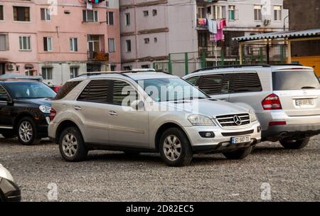 Batumi. Georgia - 11 ottobre 2020: Mercedes sulle strade di Batumi Foto Stock