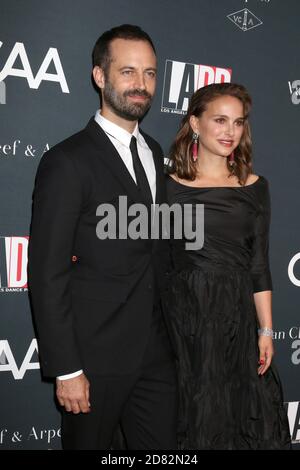 LOS ANGELES - OTT 7: Benjamin Millepied, Natalie Portman al Los Angeles Dance Project Gala 2017 al LA Dance Project il 7 ottobre 2017 a Los Angeles, California Foto Stock