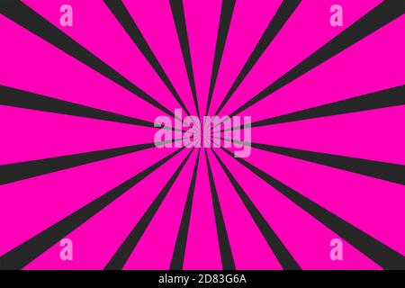 Banner pop art con raggi. Poster delle esplosioni. Fumetto con sunburst Illustrazione Vettoriale