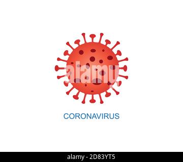 Coronavirus, covid-19, virus, influenza icona. Illustrazione vettoriale. Illustrazione Vettoriale