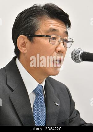 Tokyo, Giappone. 27 ottobre 2020. Shinya KATANOZAKA, presidente e amministratore delegato di ANA Holdings, annuncia un piano di ristrutturazione aziendale a Tokyo sulla scia di COVID19, il 27 ottobre 2020. FOTO: Tadayuki YOSHIKAWA/filo aereo Foto Stock