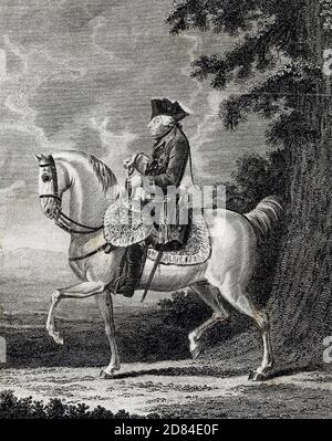 Federico il Grande (1712-1786), re di Prussia Foto Stock