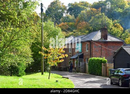 The Plough at Cadsden, Buckinghamshire, Regno Unito. Autunno. Foto Stock